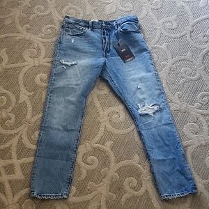 Levi's 501 skinny button fly jeans